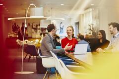 people sitting at the office table