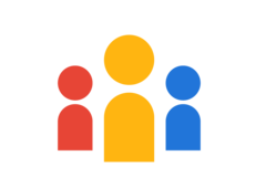 three people one in front _illustration