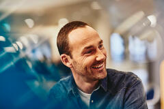 man smiling