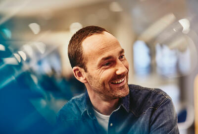 man smiling