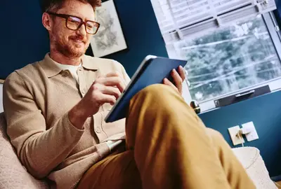 man in a boardroom at work