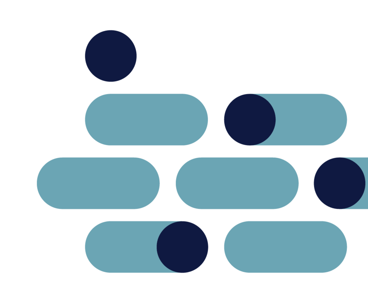 dots and ovals in various colors