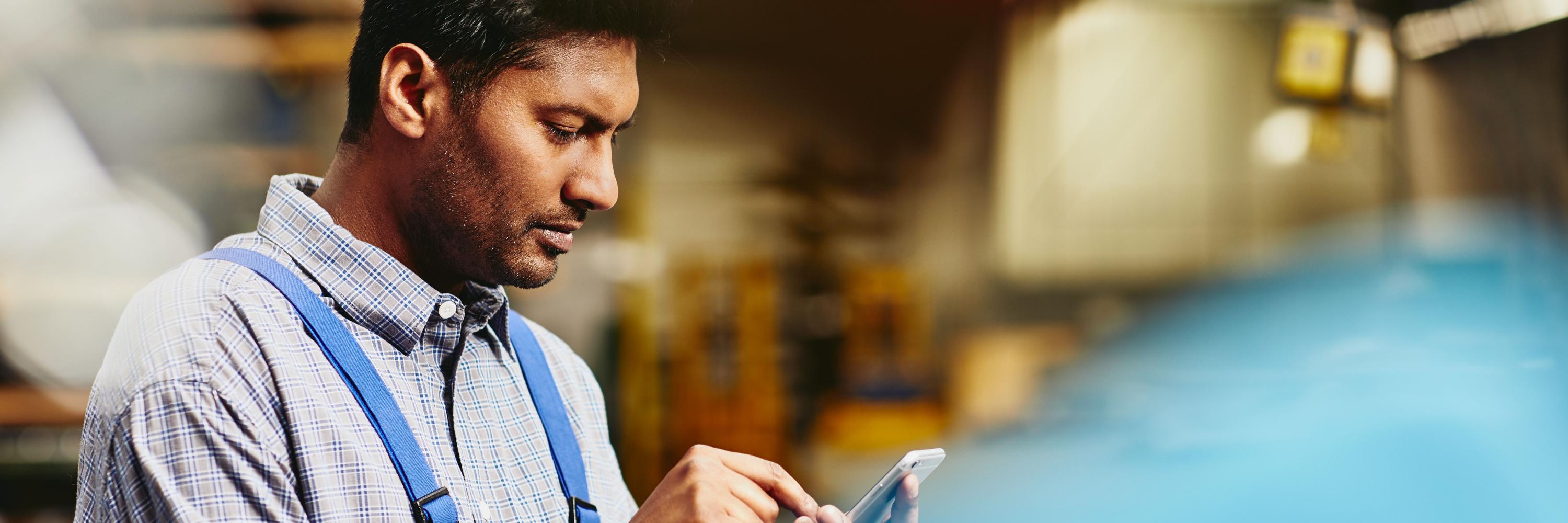 man working in warehouse