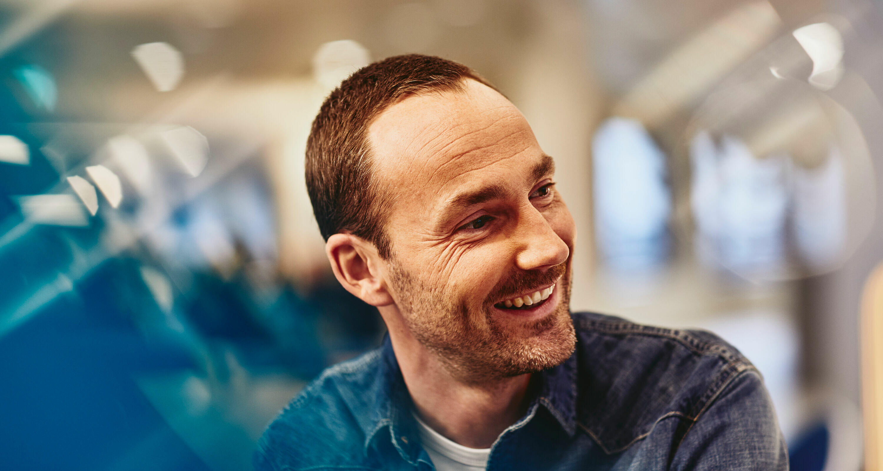 man smiling
